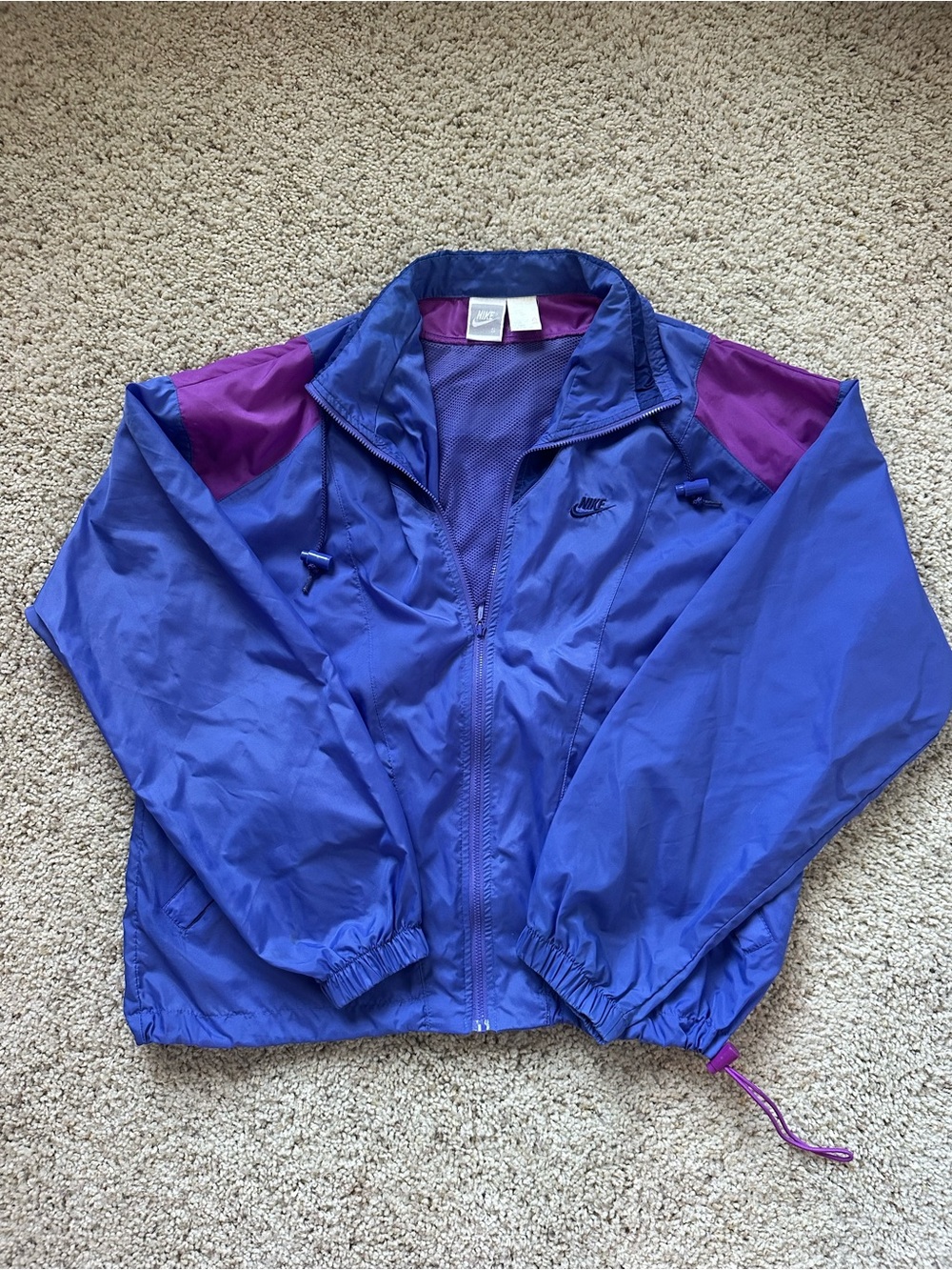 Vintage Nike Colorblock Track Jacket in Blue & Purple
